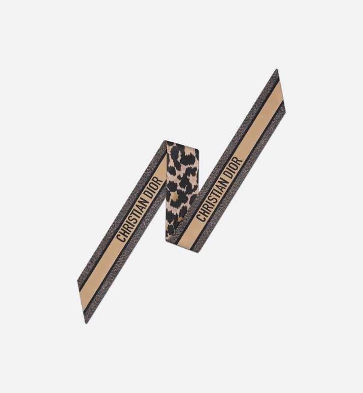 Mizza Mitzah Scarf • Beige Multicolor Silk Twill