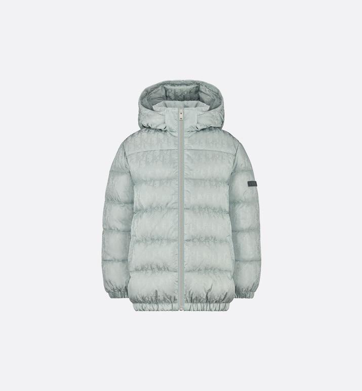 Dior Oblique Hooded Down Jacket • Silver-Tone Technical Jacquard