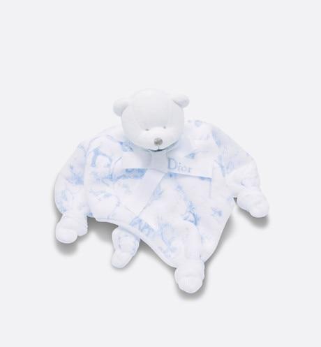 Toile de Jouy Newborn Gift Set • Sky Blue and White Muslin, Interlock and Cotton Velvet