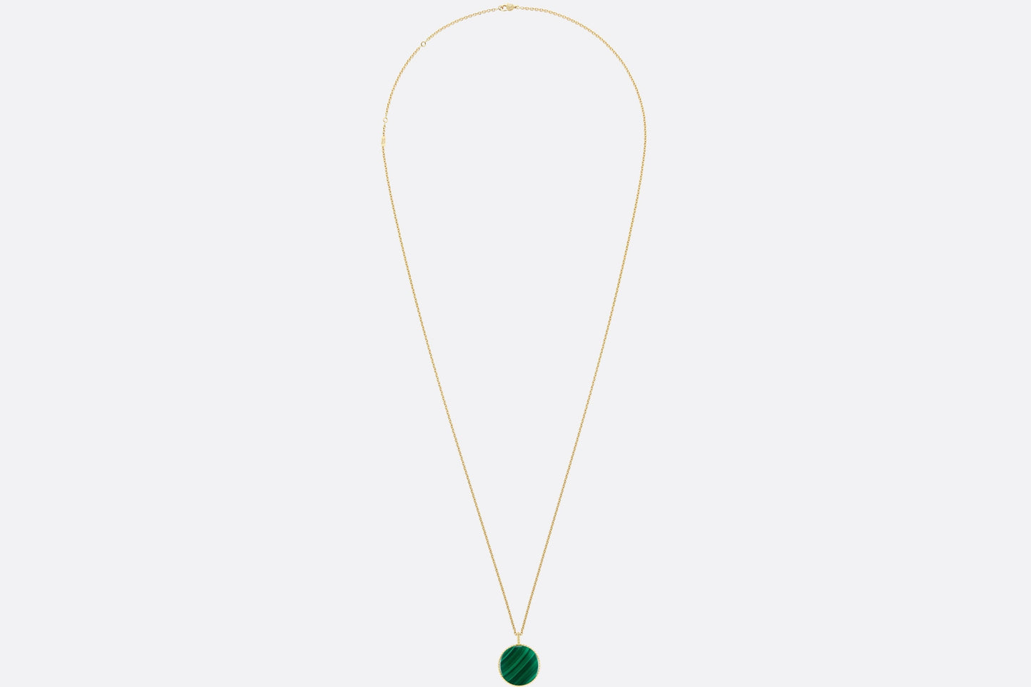 Large Rose Des Vents Medallion • Yellow Gold, Diamond and Malachite