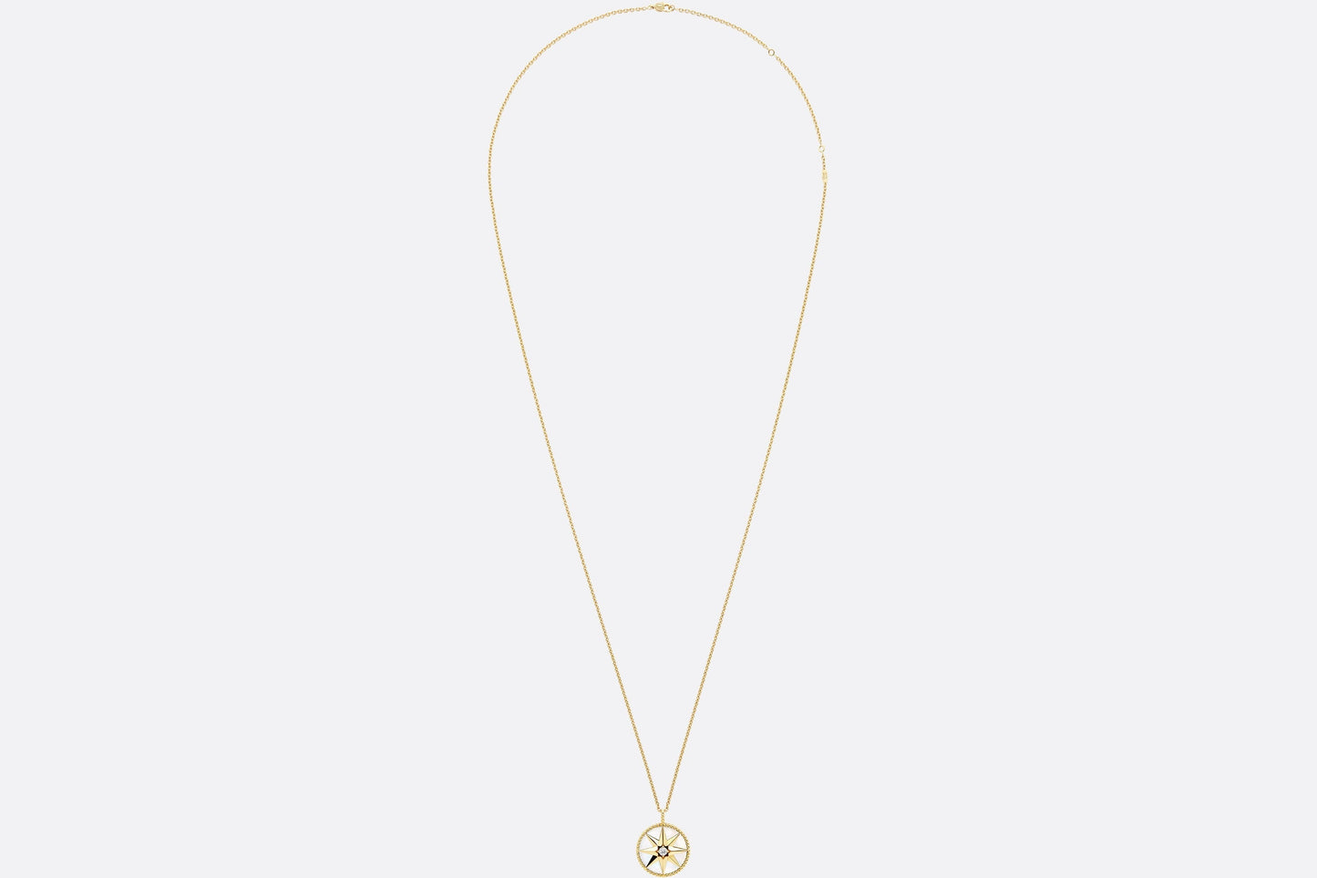 Large Rose Des Vents Medallion • Yellow Gold, Diamond and Mother-of-pearl