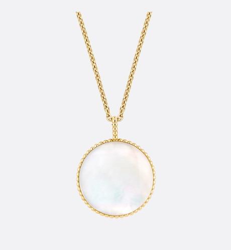 Large Rose Des Vents Medallion • Yellow Gold, Diamond and Mother-of-pearl