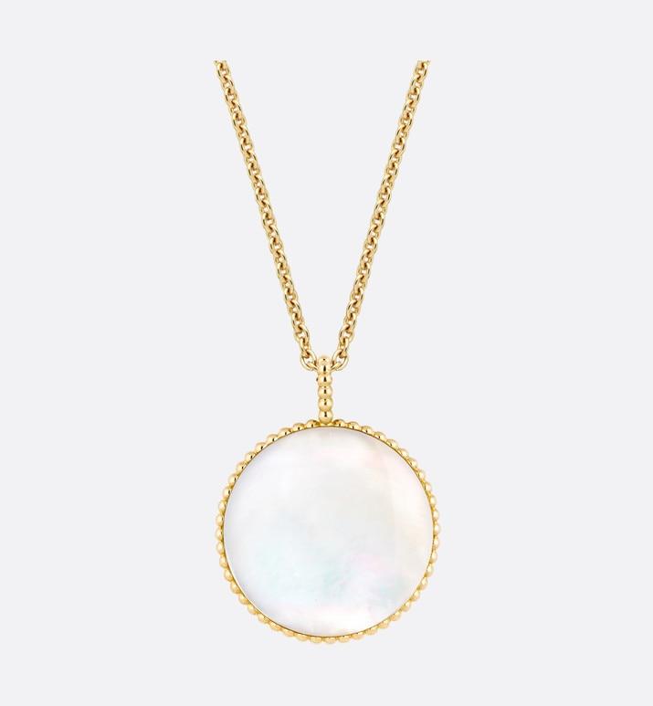Large Rose Des Vents Medallion • Yellow Gold, Diamond and Mother-of-pearl