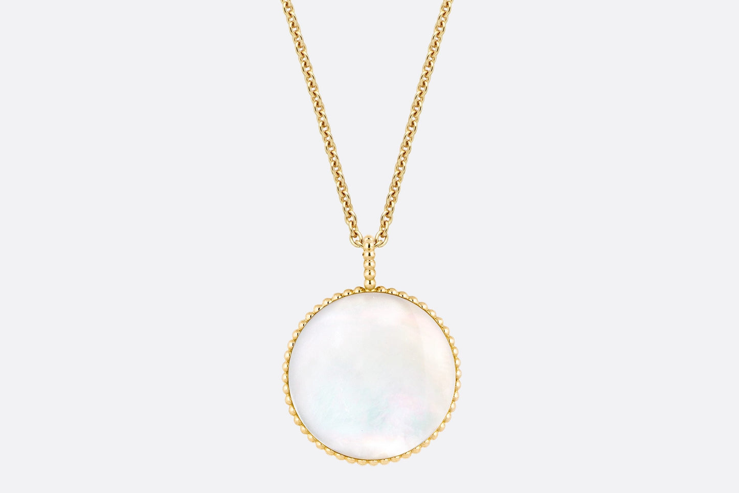 Large Rose Des Vents Medallion • Yellow Gold, Diamond and Mother-of-pearl