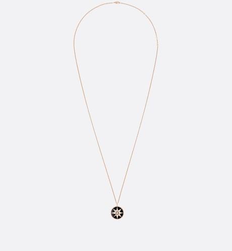 Large Rose Des Vents Medallion • Rose Gold, Diamond and Onyx