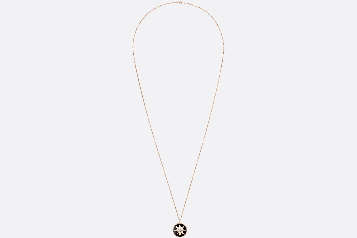 Large Rose Des Vents Medallion • Rose Gold, Diamond and Onyx