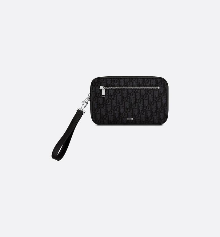 Toiletry Bag • Black Dior Oblique Jacquard