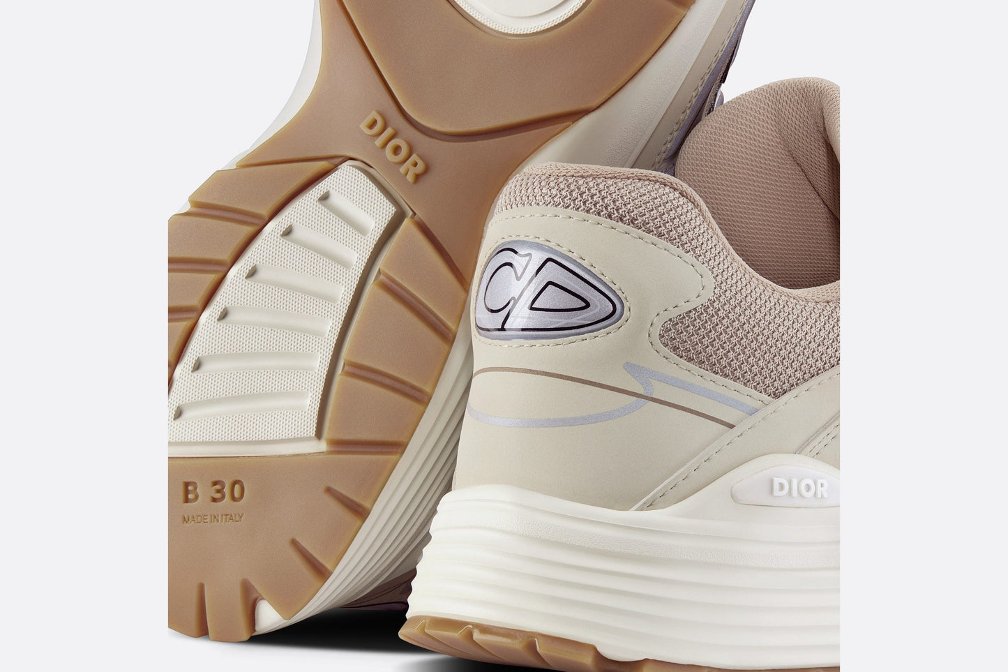 B30 Sneaker • Cream Mesh and Technical Fabric