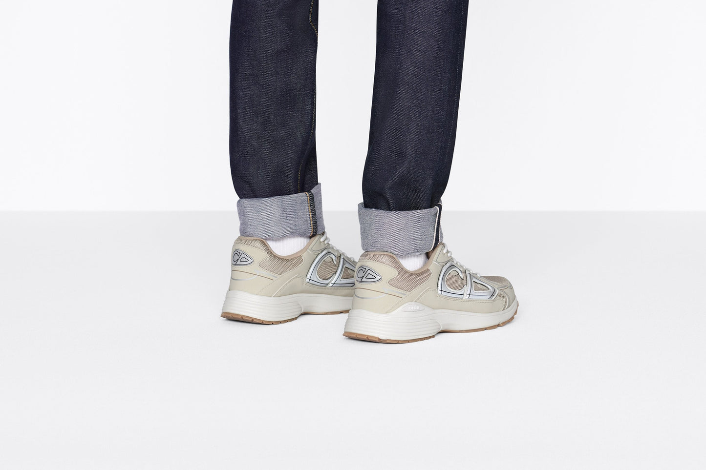 B30 Sneaker • Cream Mesh and Technical Fabric