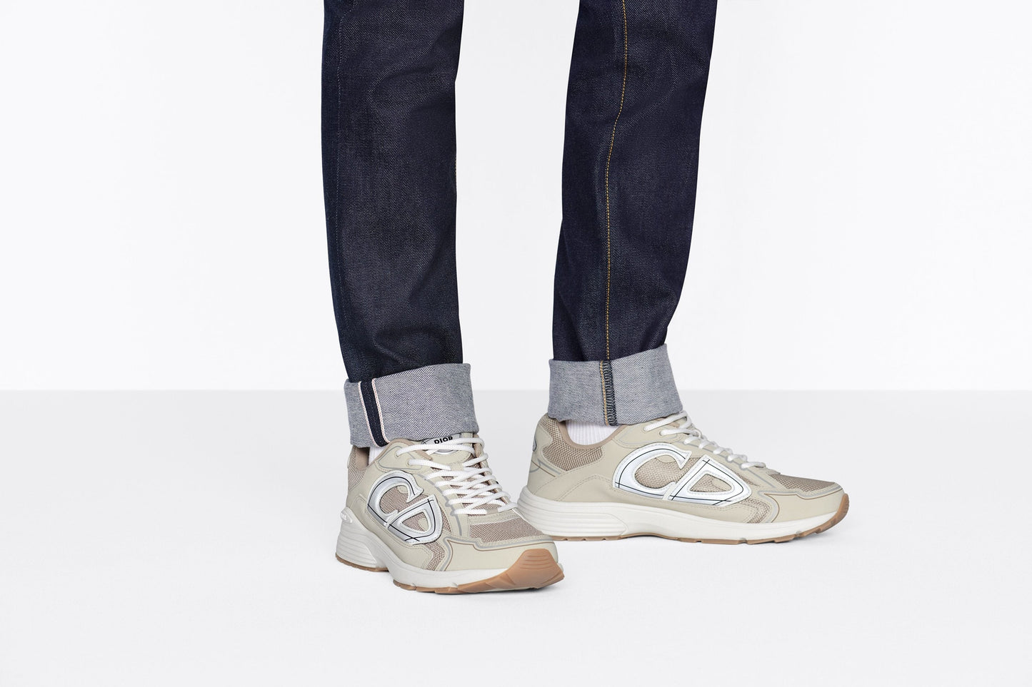 B30 Sneaker • Cream Mesh and Technical Fabric