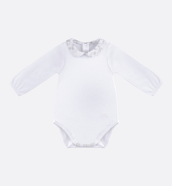 Toile de Jouy Newborn Gift Set • Gray and White Interlock with Cotton Satin