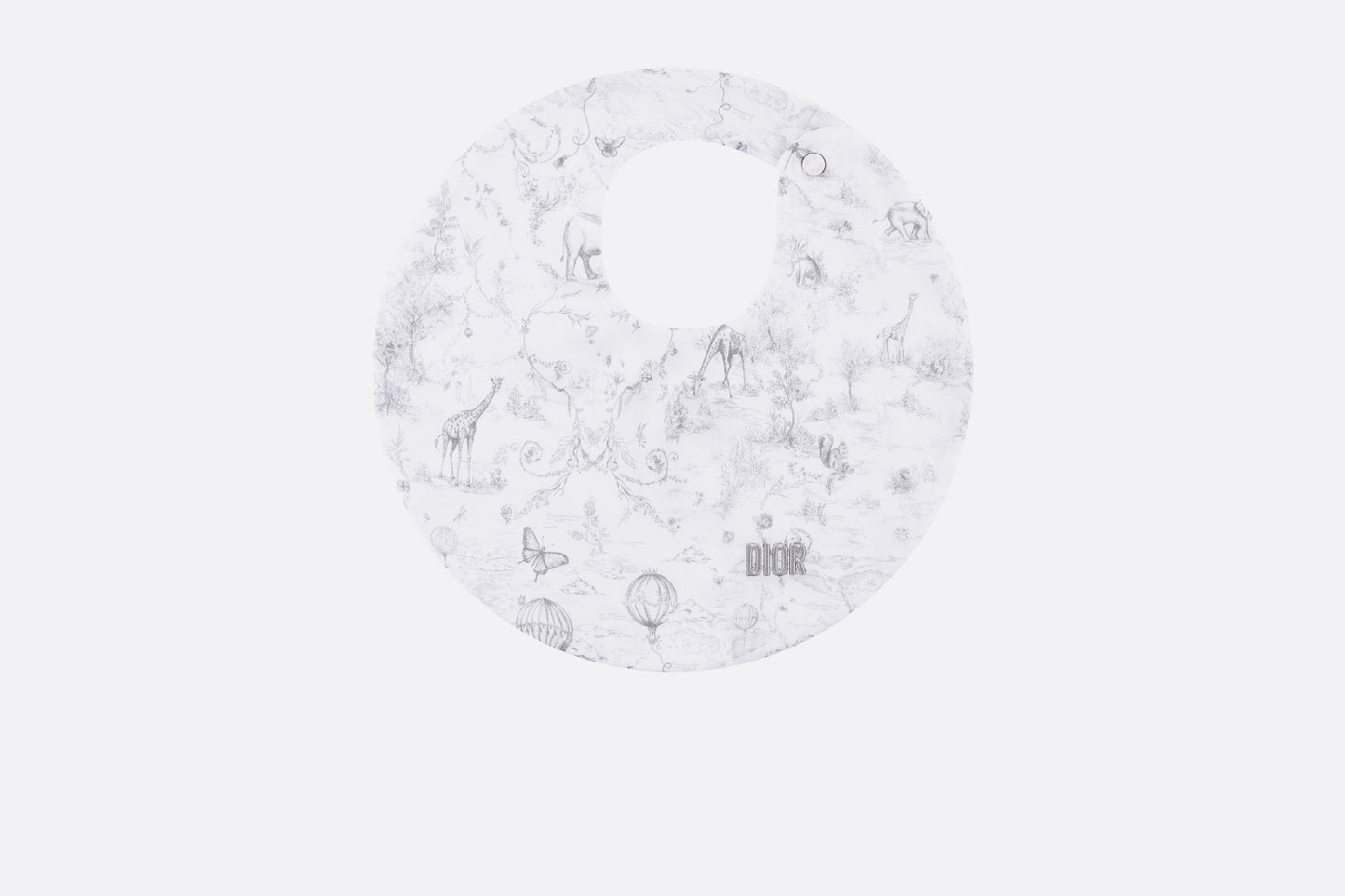 Toile de Jouy Newborn Gift Set • Gray and White Interlock with Cotton Satin