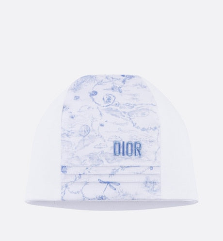 Toile de Jouy Newborn Gift Set • Sky Blue and White Interlock with Cotton Satin