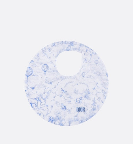 Toile de Jouy Newborn Gift Set • Sky Blue and White Interlock with Cotton Satin