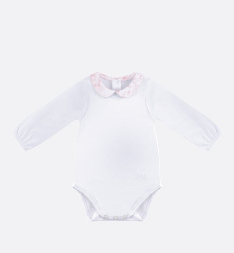 Toile de Jouy Newborn Gift Set • Pale Pink and White Interlock with Cotton Satin