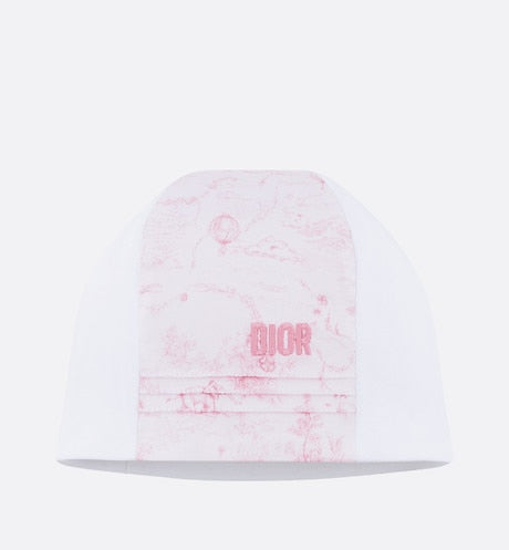 Toile de Jouy Newborn Gift Set • Pale Pink and White Interlock with Cotton Satin