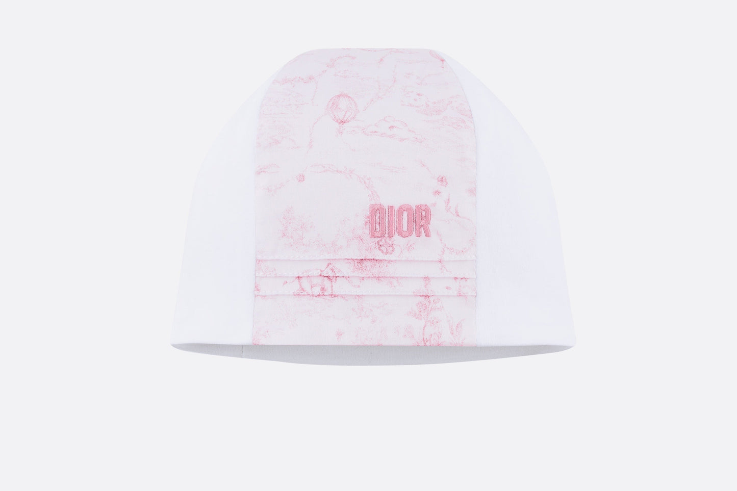 Toile de Jouy Newborn Gift Set • Pale Pink and White Interlock with Cotton Satin