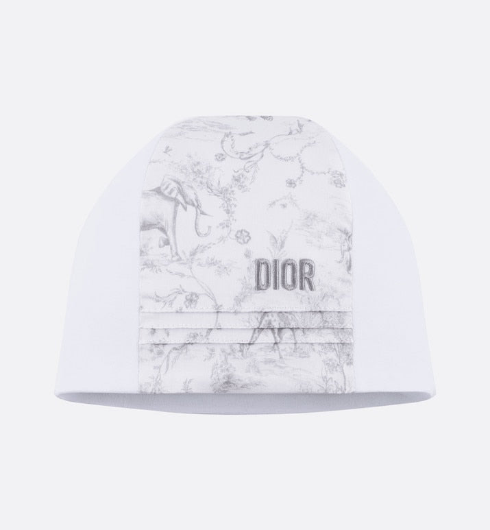 Toile de Jouy Newborn Gift Set • Gray and White Interlock with Cotton Satin