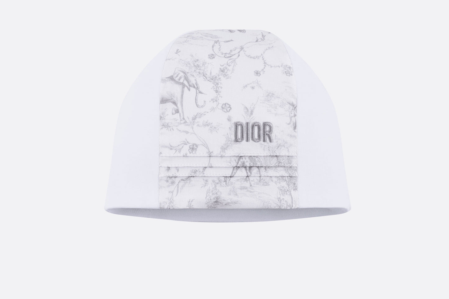 Toile de Jouy Newborn Gift Set • Gray and White Interlock with Cotton Satin