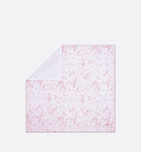 Toile de Jouy Newborn Gift Set • Pale Pink and White Muslin, Interlock and Cotton Velvet