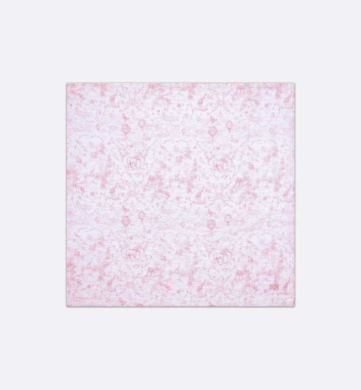 Toile de Jouy Newborn Gift Set • Pale Pink and White Muslin, Interlock and Cotton Velvet