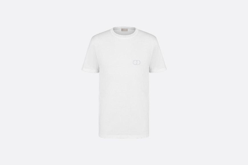 CD Icon T-Shirt • White Cotton Jersey