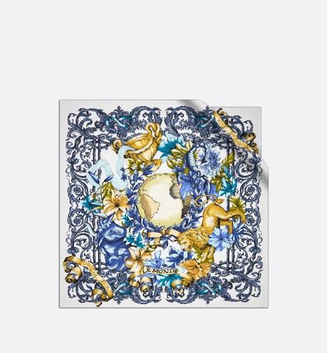 Le Monde Square Scarf • Multicolor Silk Twill