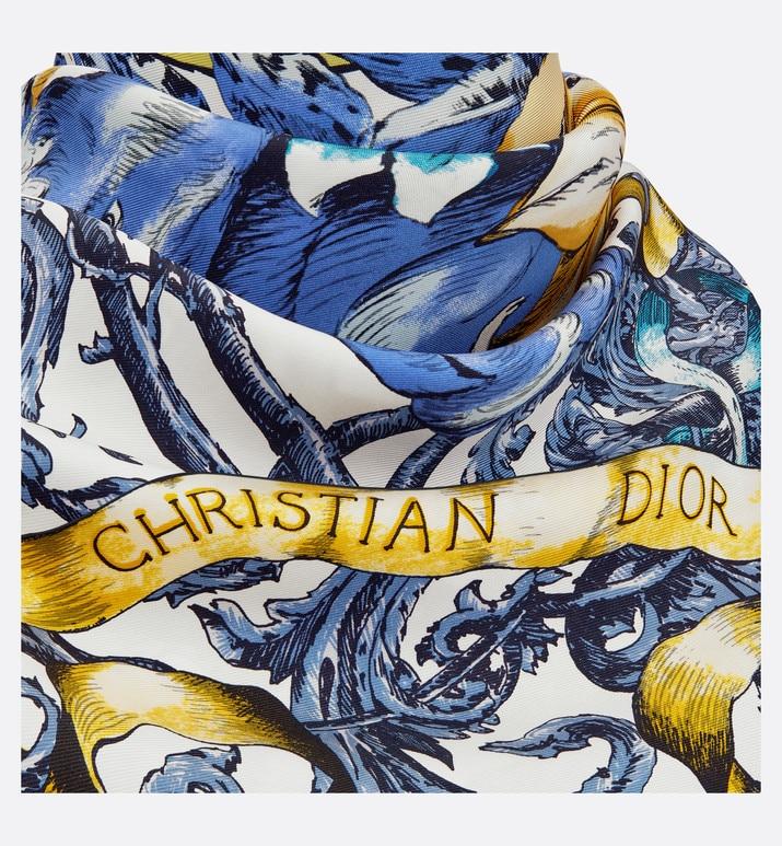 Le Monde Square Scarf • Multicolor Silk Twill