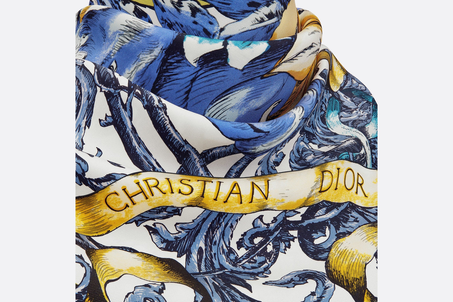 Le Monde Square Scarf • Multicolor Silk Twill