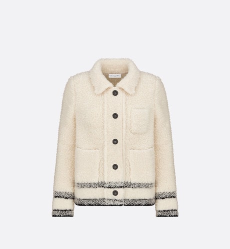 Caro Jacket • Ecru Technical Wool Fleece Knit