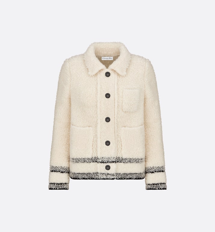 Caro Jacket • Ecru Technical Wool Fleece Knit