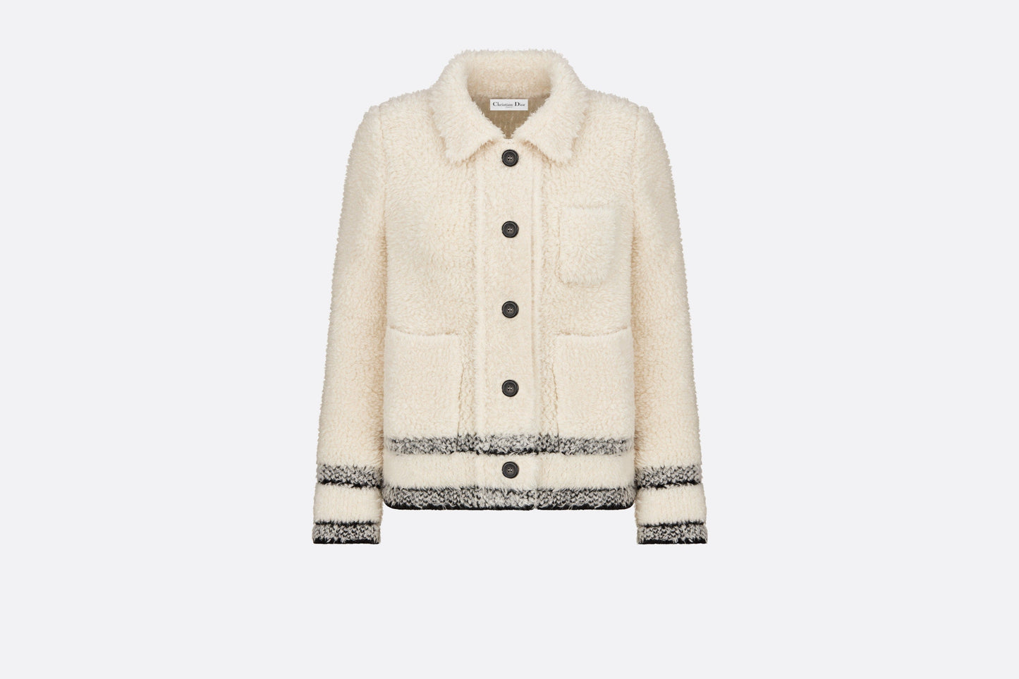 Caro Jacket • Ecru Technical Wool Fleece Knit