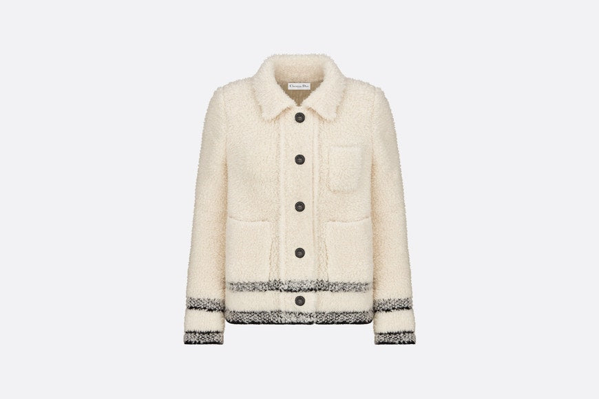 Caro Jacket • Ecru Technical Wool Fleece Knit