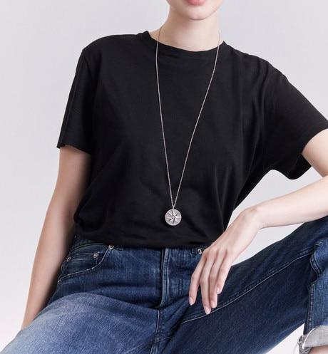 Large Rose Des Vents Pavé Medallion • 18K White Gold and Diamonds