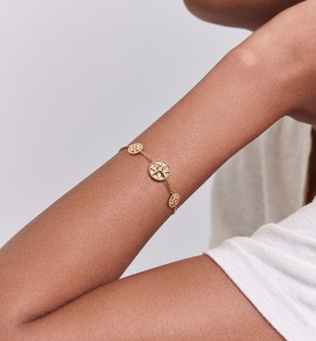 Rose Des Vents Bracelet • Yellow Gold, Diamonds and Mother-of-Pearl