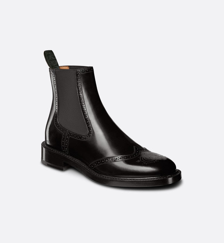 Dior Evidence Chelsea Boot • Black Polished Calfskin