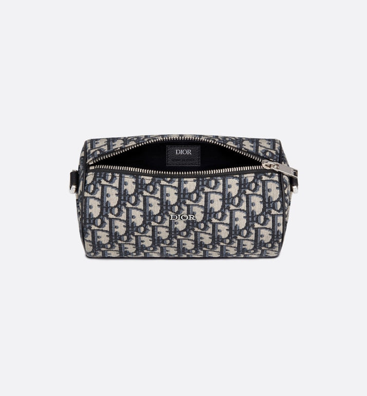 Roller Messenger Bag • Beige and Black Dior Oblique Jacquard