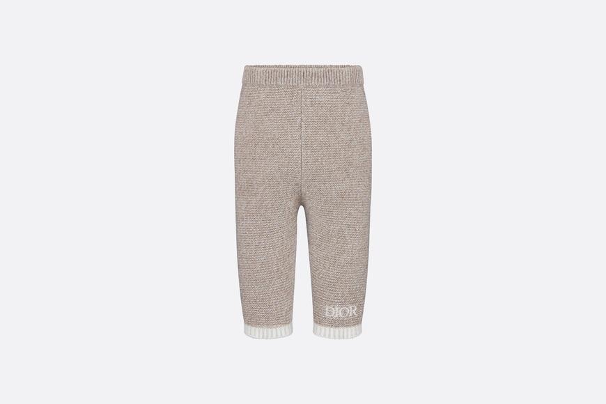 Pants • Heathered Beige and Ivory Wool and Cashmere Tricot Knit