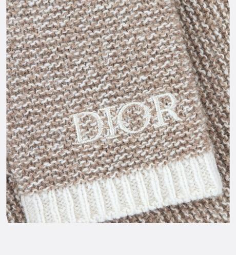 Pants • Heathered Beige and Ivory Wool and Cashmere Tricot Knit