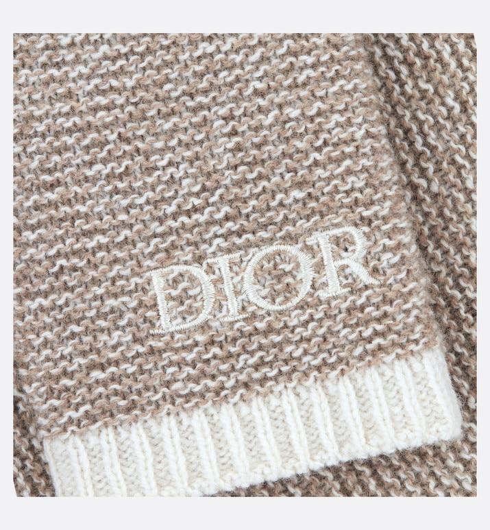 Pants • Heathered Beige and Ivory Wool and Cashmere Tricot Knit