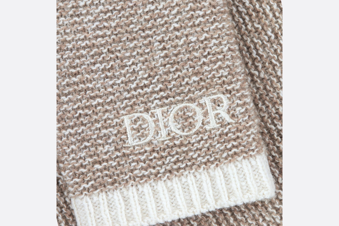 Pants • Heathered Beige and Ivory Wool and Cashmere Tricot Knit