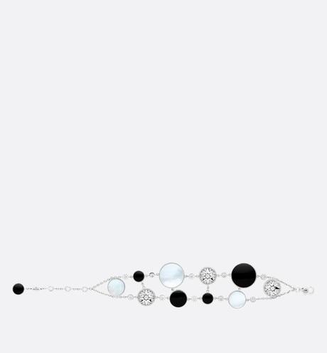 Rose Des Vents Cuff Bracelet • 18K White Gold, Diamonds, Mother-of-Pearl and Onyx