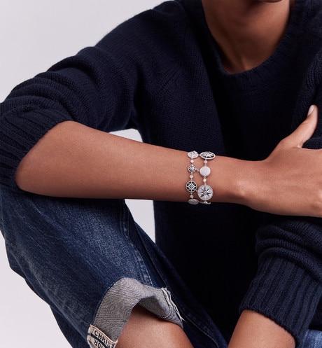 Rose Des Vents Cuff Bracelet • 18K White Gold, Diamonds, Mother-of-Pearl and Onyx