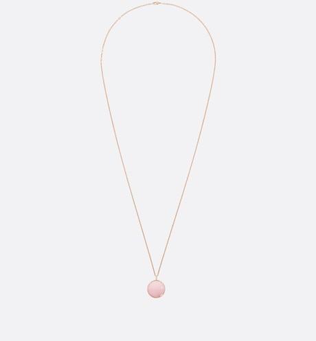 Large Rose Des Vents Medallion • Pink Gold, Diamond and Pink Opal