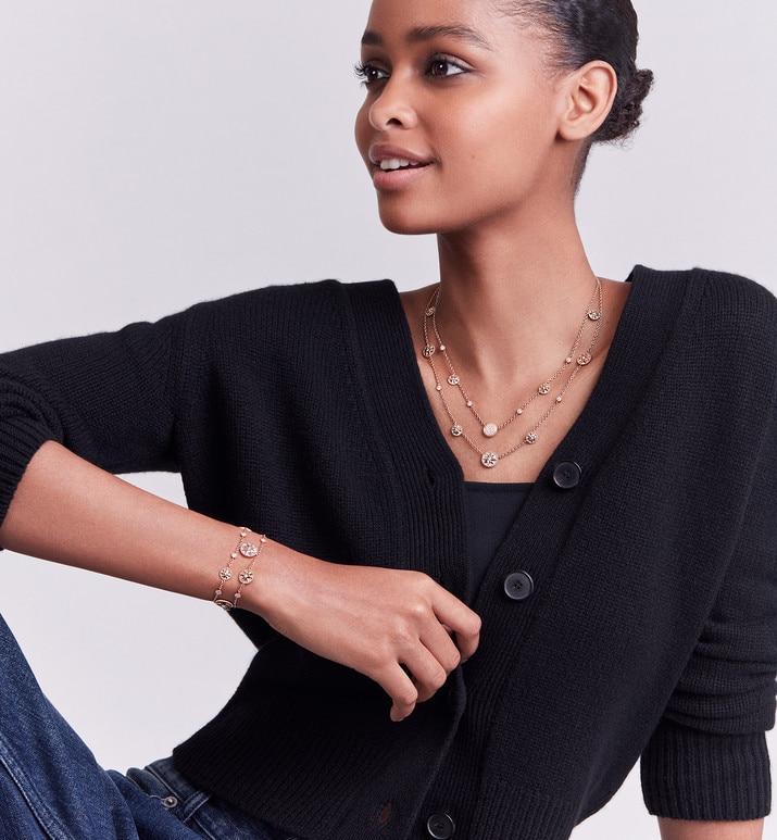 Rose Des Vents Necklace • Pink Gold, Diamonds and Mother-of-Pearl