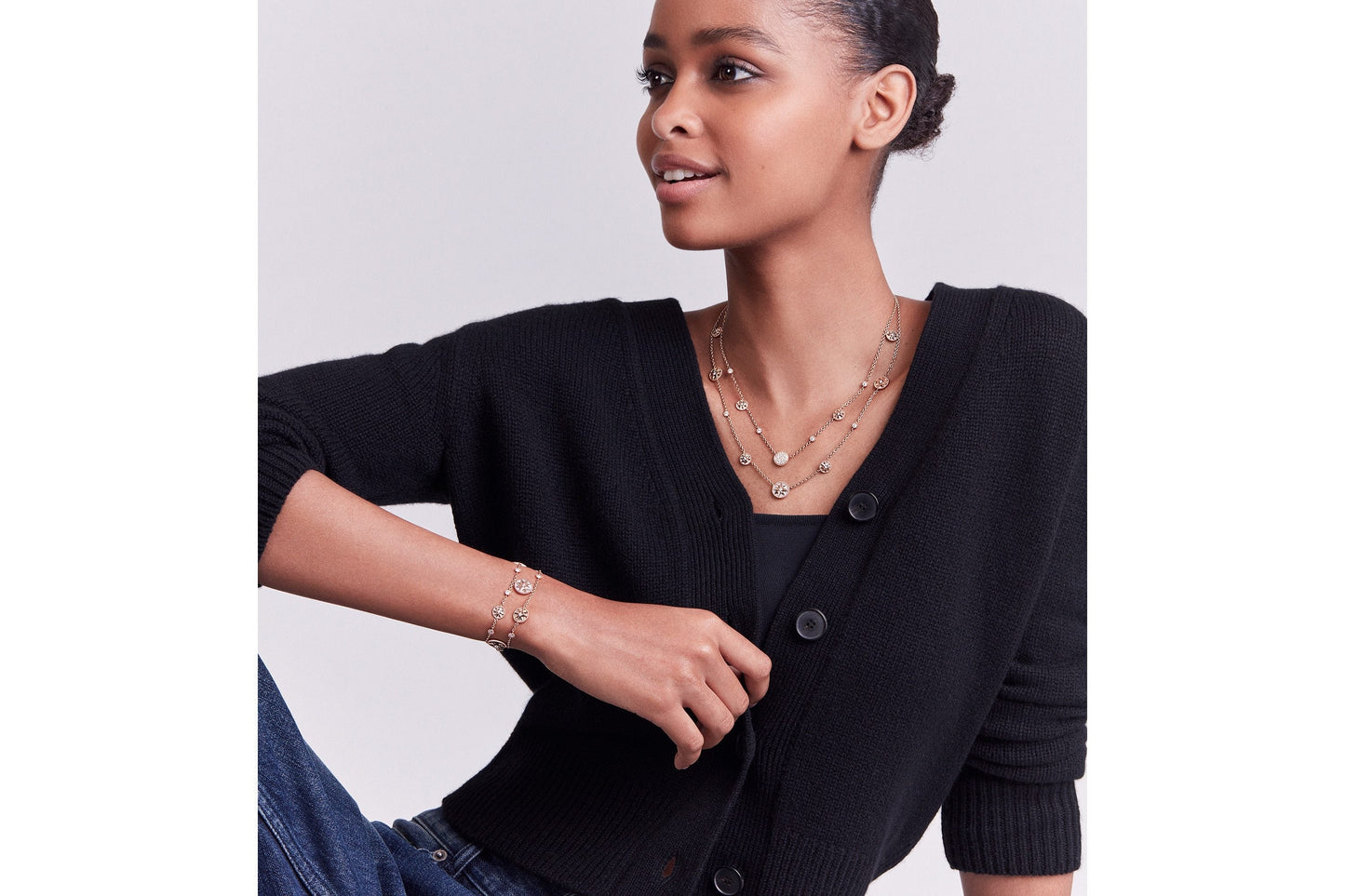 Rose Des Vents Necklace • Pink Gold, Diamonds and Mother-of-Pearl