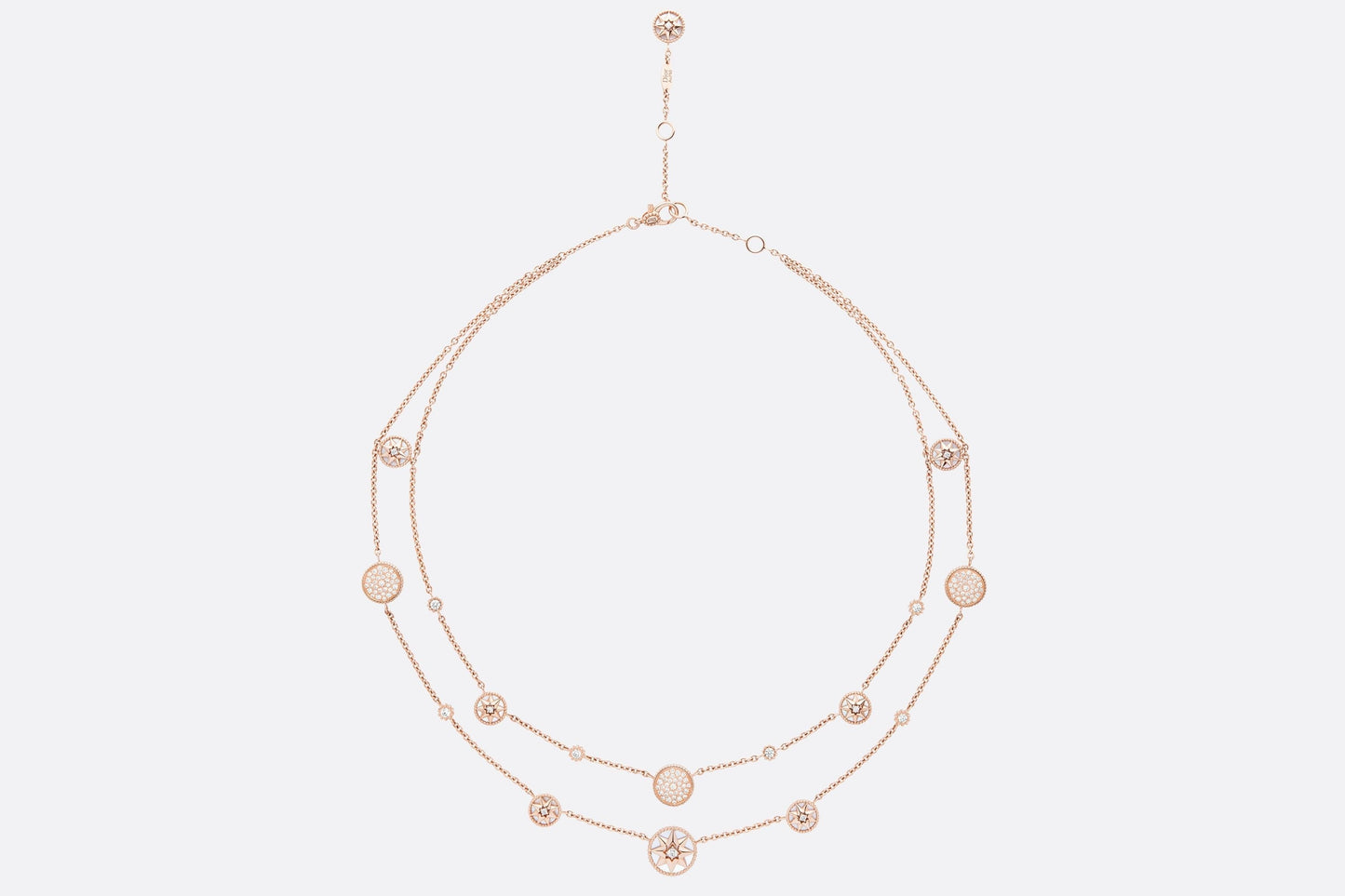 Rose Des Vents Necklace • Pink Gold, Diamonds and Mother-of-Pearl