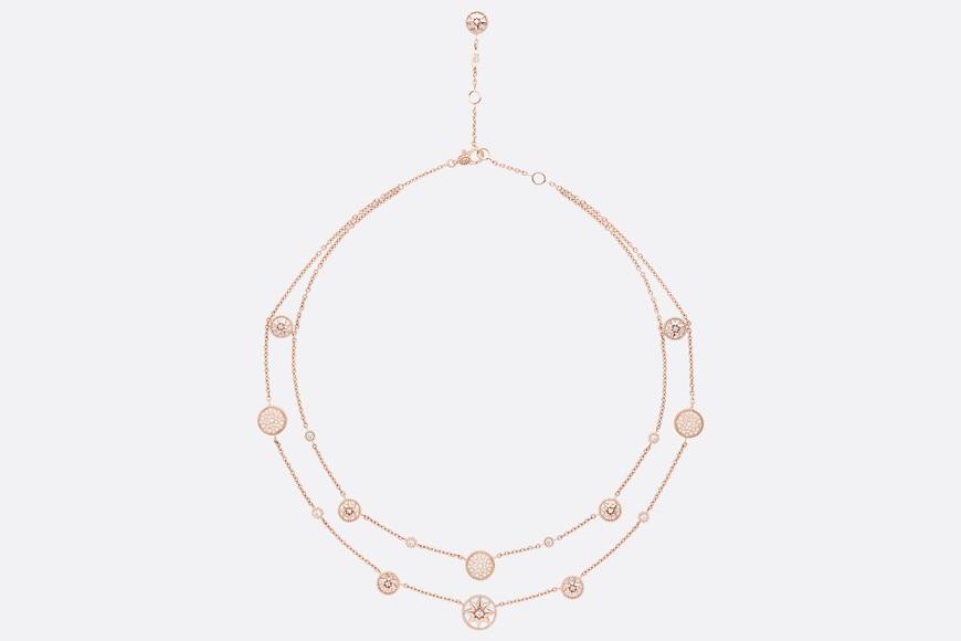 Rose Des Vents Necklace • Pink Gold, Diamonds and Mother-of-Pearl