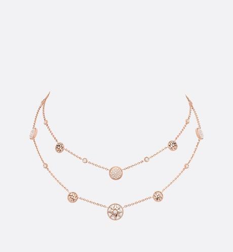 Rose Des Vents Necklace • Pink Gold, Diamonds and Mother-of-Pearl