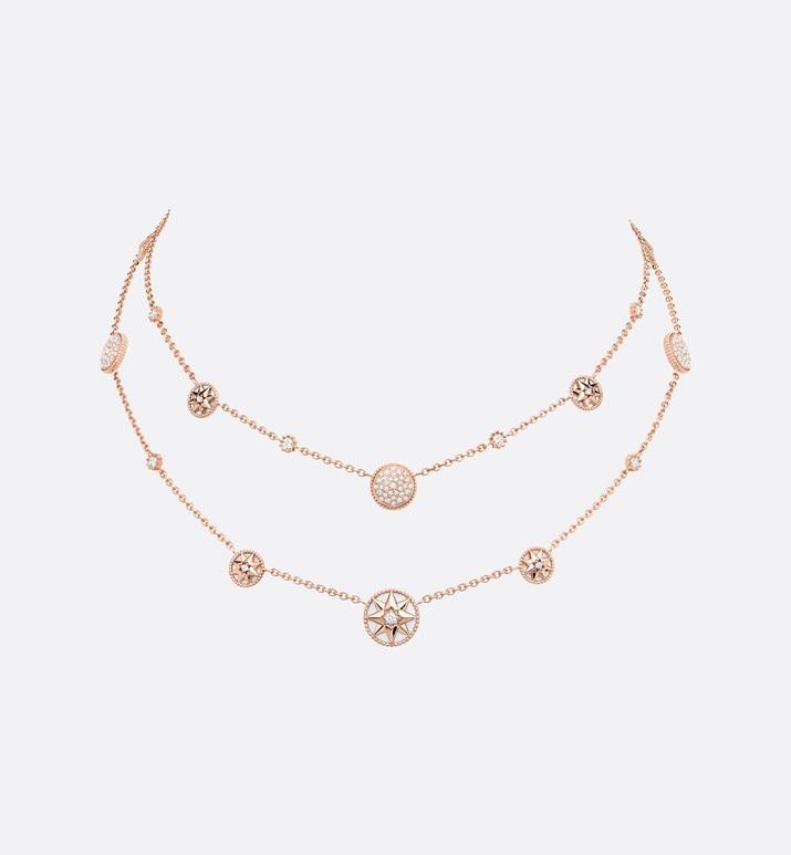 Rose Des Vents Necklace • Pink Gold, Diamonds and Mother-of-Pearl